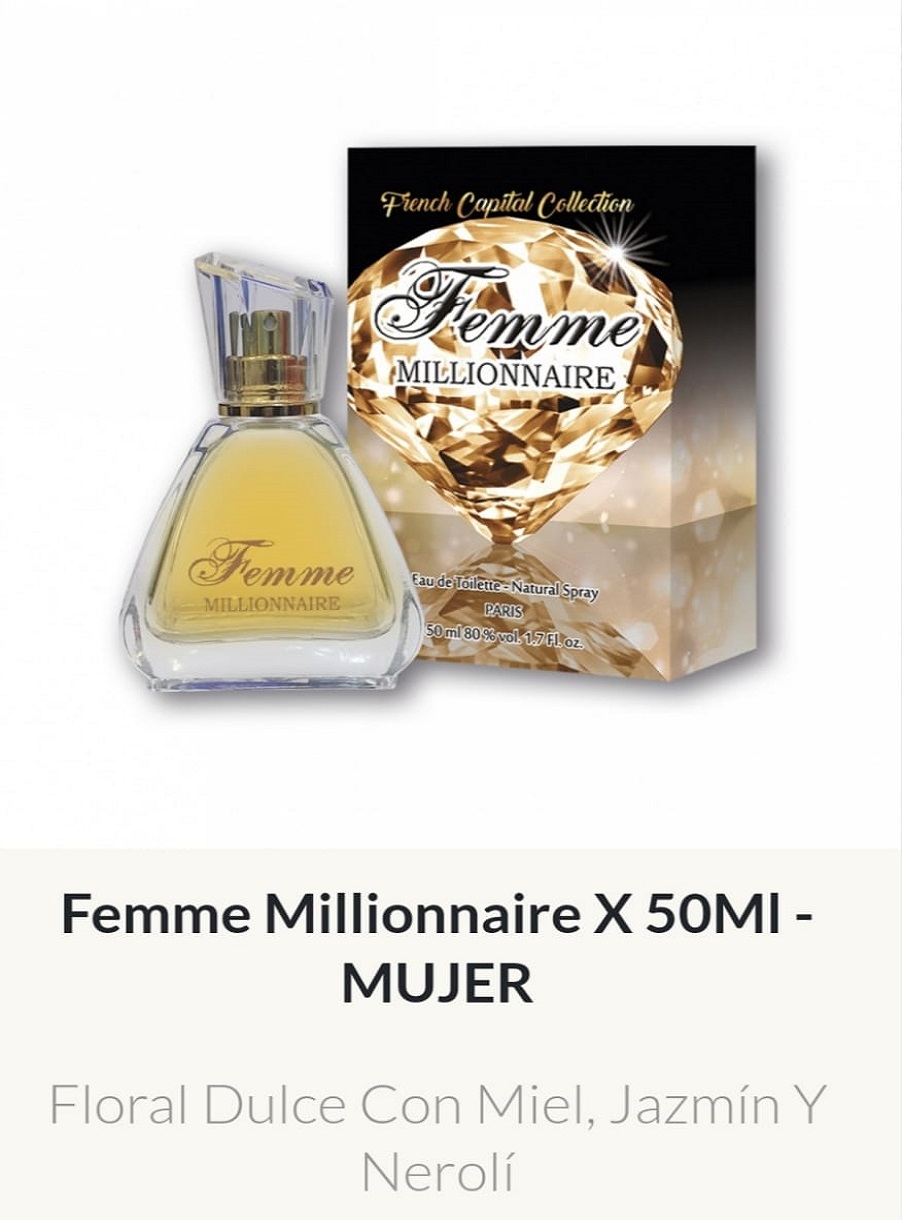 PF5 Millionnaire 50 ML French Capital Premium Femenino