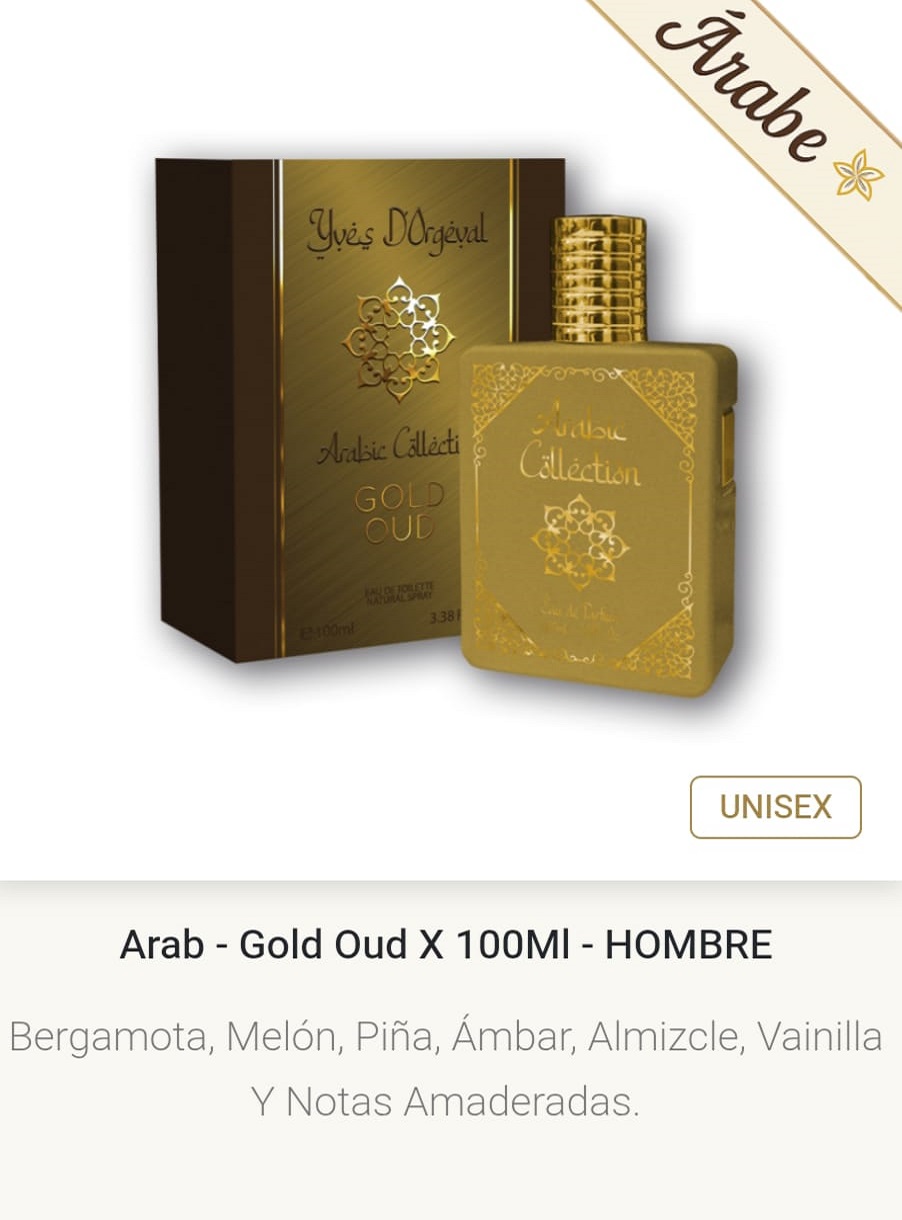 AC1 GOLD OUD Unisex 100 ml Arabic Collection by Yves D´Orgeval