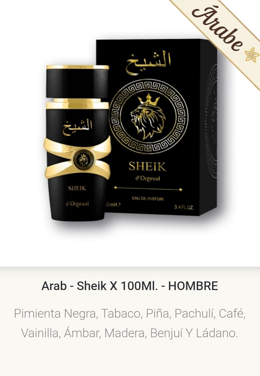 AC14 SHEIK Masculino 100 ml Arabic Collection by Yves D´Orgeval Parfums