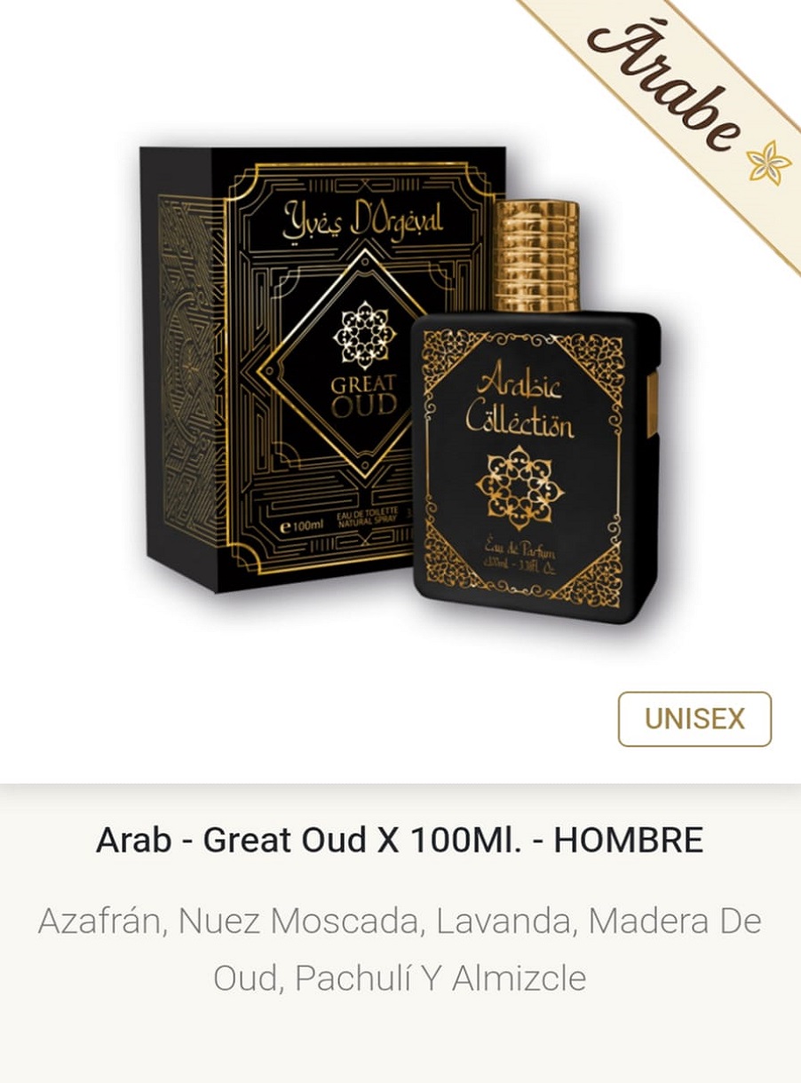 AC2 GREAT OUD Unisex 100 ml Arabic Collection By Yves D´orgeval Parfums