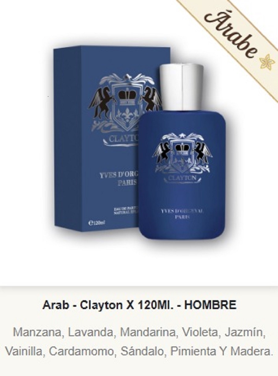 AC8 CLAYTON Masculino 100 ml Arabic Collection By Yves D´Orgeval Parfums