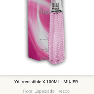 F21 Yves D'Orgeval Parfums Yd Irresistible Femenino 100 ml Precios  Por Mayor