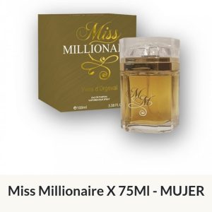 F28 Yves D'Orgeval Parfums Miss Millonaire Femenino 100 ml Precios Por Mayor