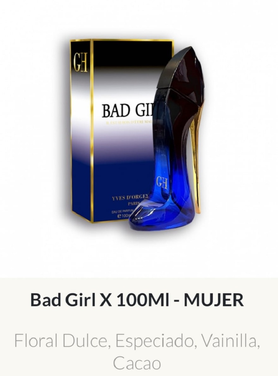 F52 Yves D'Orgeval Parfums Bad Girl Femenino 100 ml Precios Por Mayor