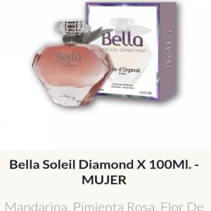 F73 Yves D'Orgeval Parfums Bella Soleil Diamond Femenino 100 ml Precios  Por Mayor