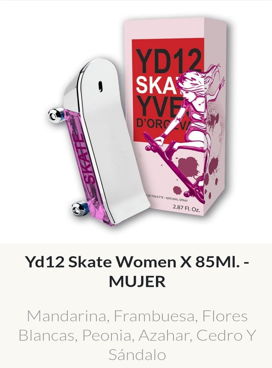 F76 Yves D´Orgeval Parfums Yd Skate Femenino 85 ml Precios Por Mayor