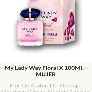 F79 Yves D´Orgeval Parfums My Lady Way Floral Femenino 100 ml Precios  Por Mayor
