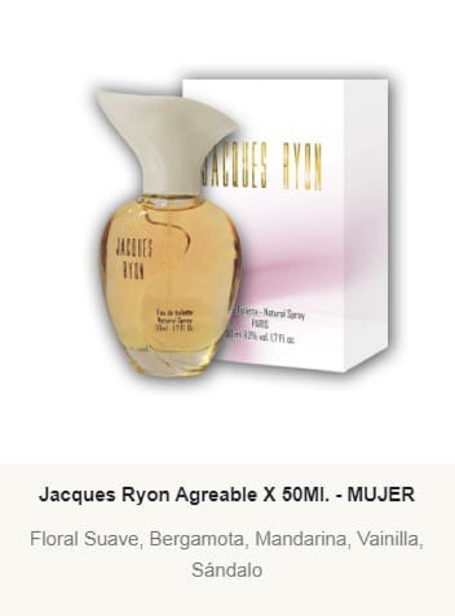 JRF15 Jacques Ryon Femenino AGREABLE 50 ML