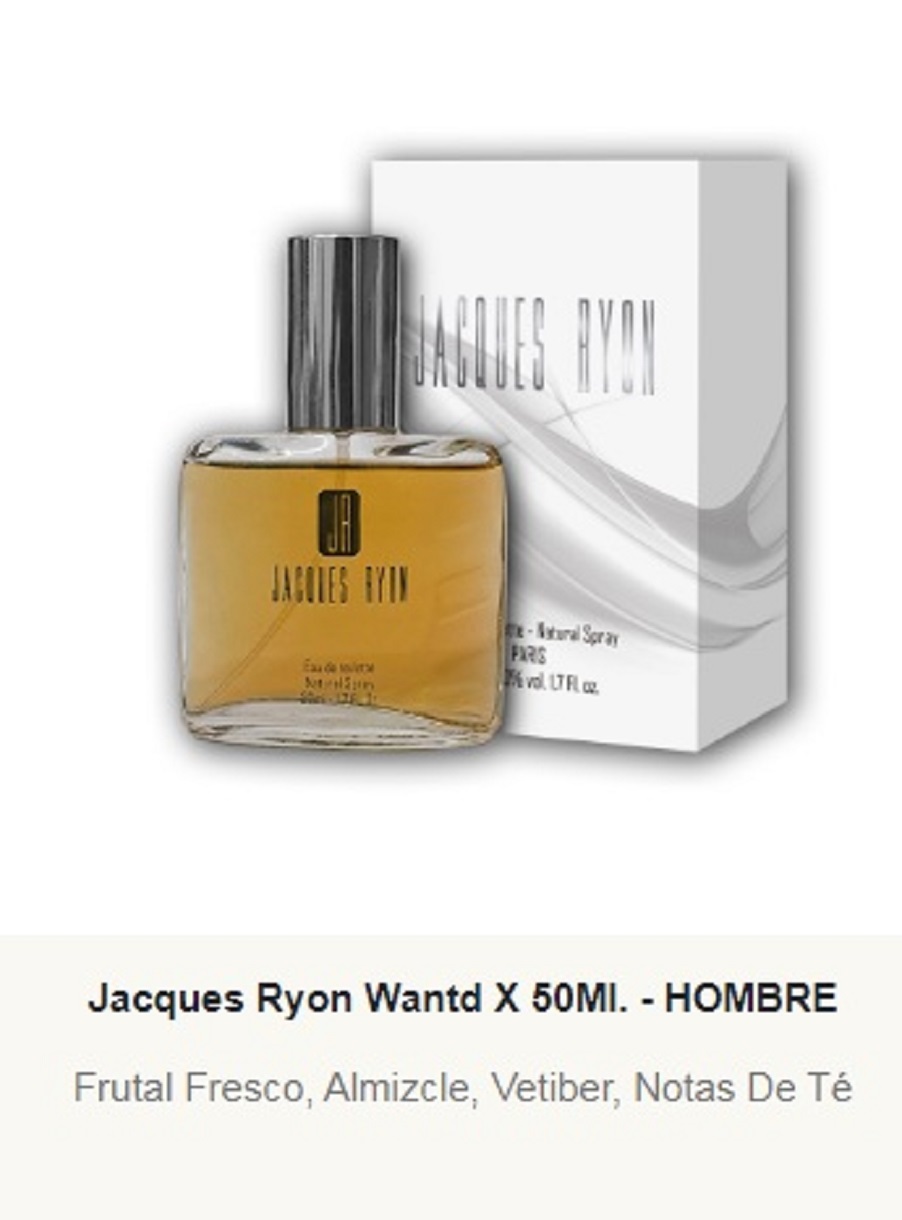 JRM3 Jacques Ryon Masculino Wantd 50 ml