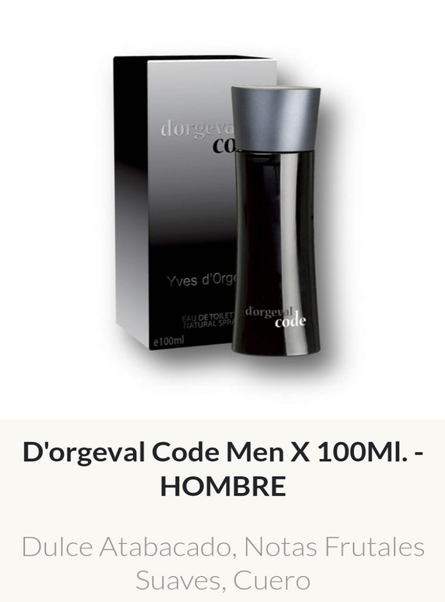 M10 Yves D'Orgeval Parfums D'Orgeval Code Masculino 100 ml Precios Por Mayor