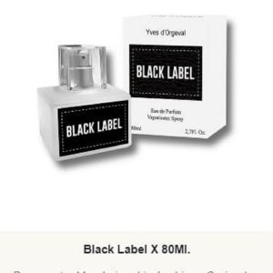M53 Yves D´Orgeval Parfums Black Label Masculino 80 ml Precios  Por Mayor