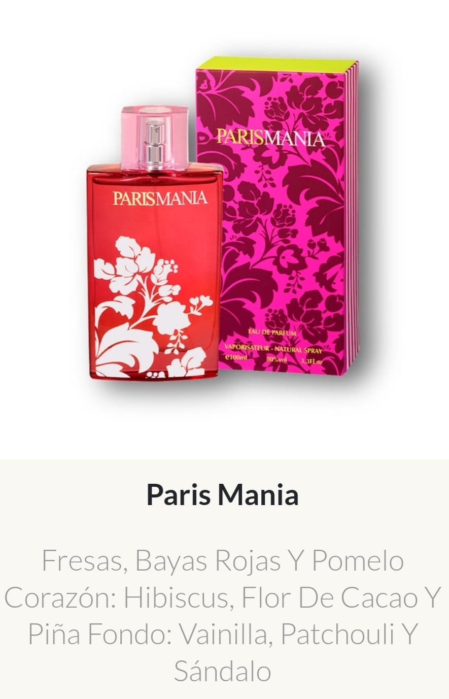 MDF8 Yves D'Orgeval Made In France Femenino ParisMania 100 ML - Precios Por Mayor