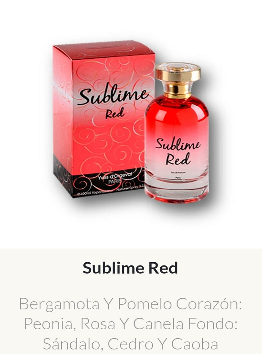 MDF3 Yves D'Orgeval Made In France Fem. Sublime Red 100 ML - Precios Por Mayor